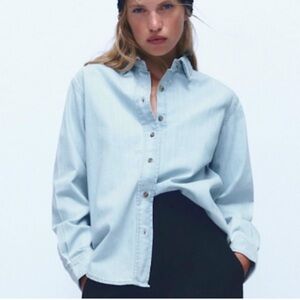 Zara Denim Button Down